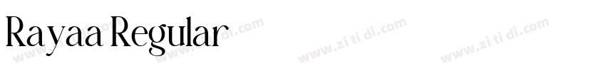 Rayaa Regular字体转换